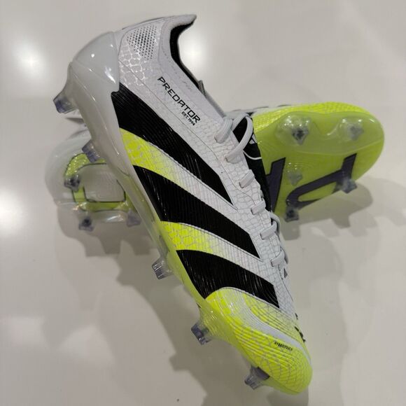 Adidas Predator Elite FG Soccer Cleats JI1082 White Lucid Lemon Men Sz 10.5 NWT main image 4